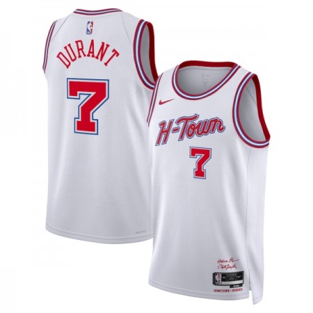Maillot Basket Homme Houston Rockets Kevin Durant 2025-26 Nike City Edition Blanc Swingman